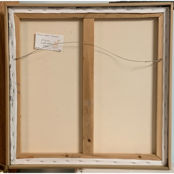 ORIGINAL PAINTING! ALLISON WEEKS THOMAS “Aluna” MIXED MEDIA ORIGINAL PAINTING! - Picture 9 of 10